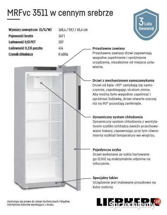 Szafa chłodnicza Liebherr MRFvc 3511 SREBRNA Gastronomia Stargard