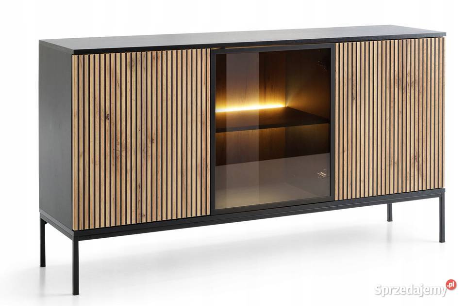 Komoda SENTO trzydrzwiowa LED 154 szybka wysyłka Łódź