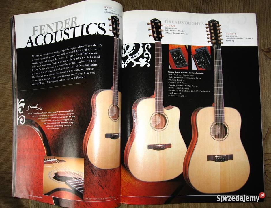 Fender Frontline 2002 katalog sprzedam