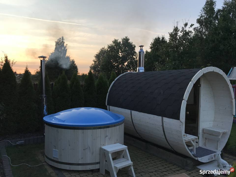 Sauna Ogrodowa Beczka Drewniana 300 z piecem drewno podlaskie Białystok sprzedam