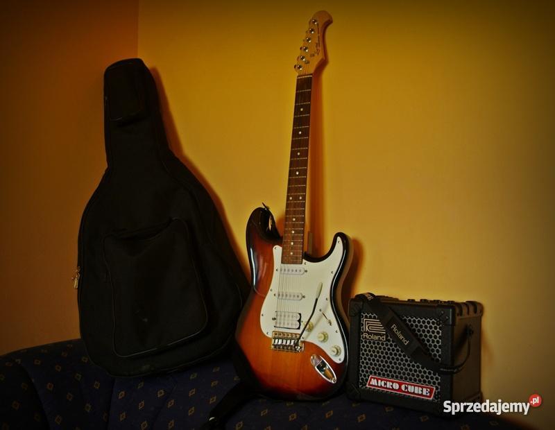 Gitara elektryczna z Piecykiem Micro Cube mazowieckie Warszawa