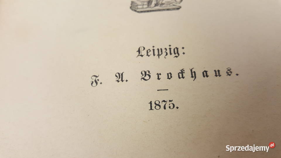 Encyklopedia Niemieckie 15 tomów 1875r Brockhaus Nowa Sól