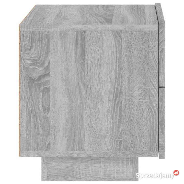 Szafka nocna z LED szary dąb sonoma 70x36x405