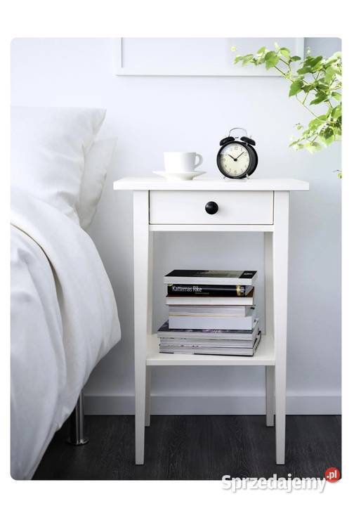 Stolik nocny biały Ikea Hemnes używany Warszawa