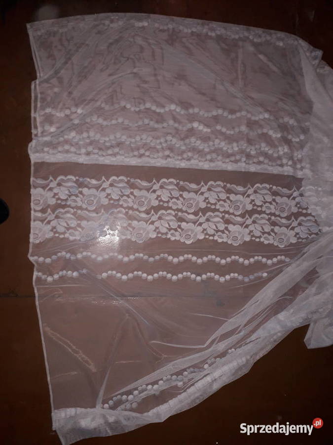Firany PRL DUŻE 6 sztuk retro vintage śląskie Katowice