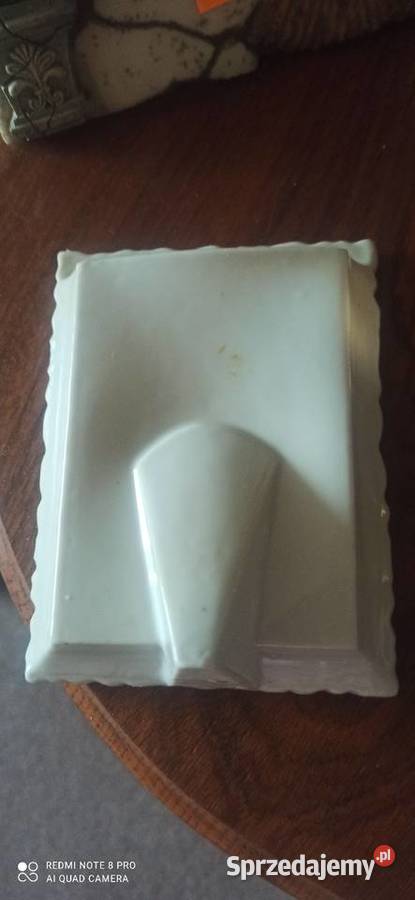 Porcelanowa biała stojąca ramka do zdjęć Z pomorskie Gdańsk