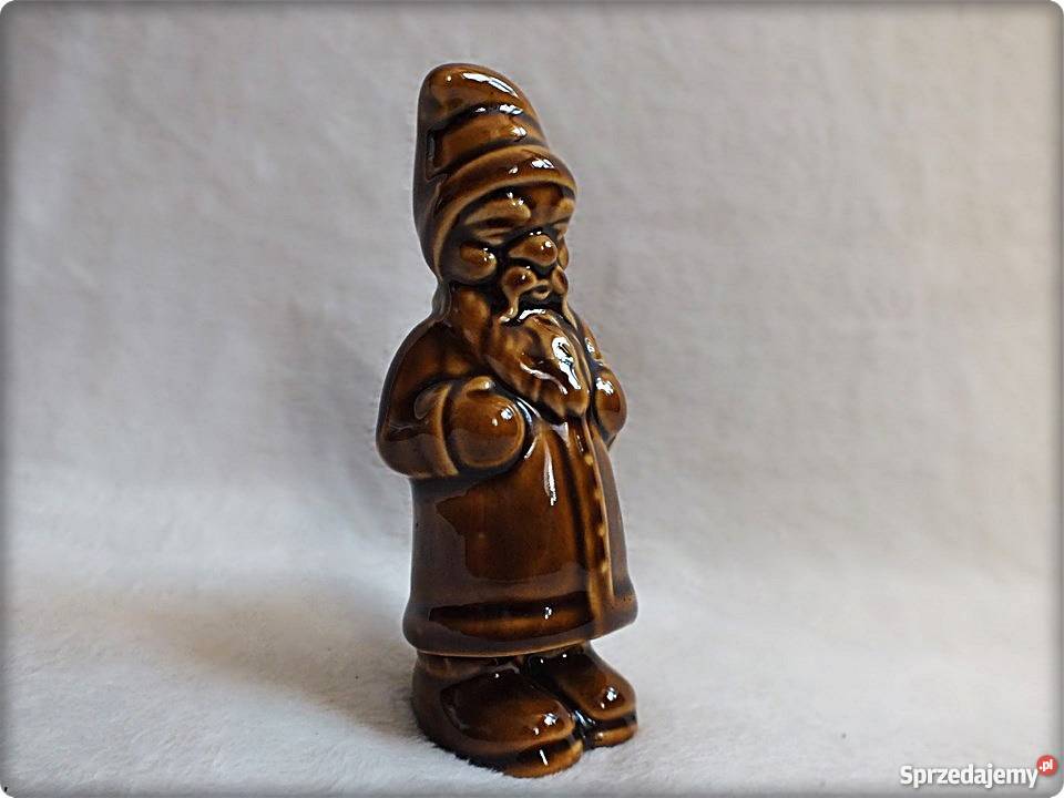 Stara figurka Gwiazdor ceramika glazurowana z