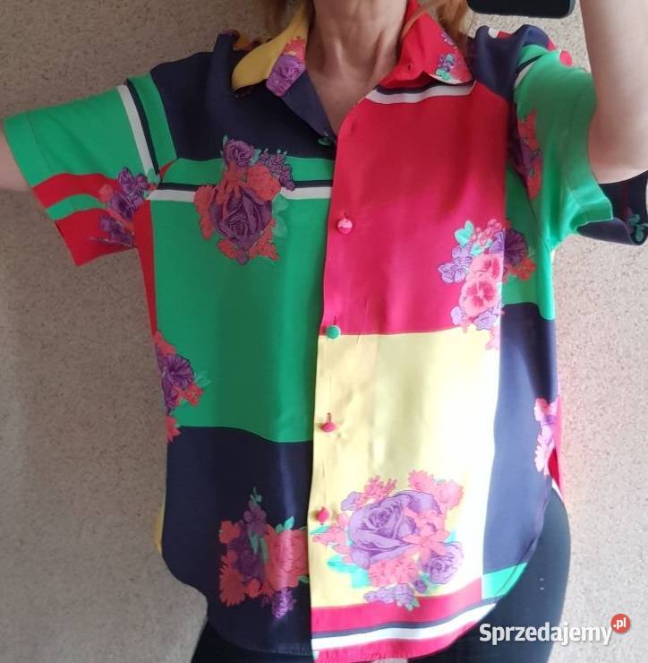 ZARA bluzka flower koszula Vintage Retro Kielce