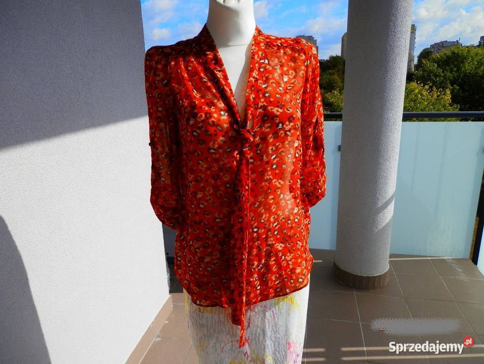 Bluzka Dorothy Perkins Modny Nadruk Wiązanie S Łomża