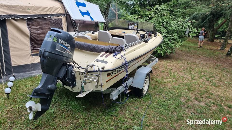 Motorówka 470 z przyczepą i silnikiem yamaha F50