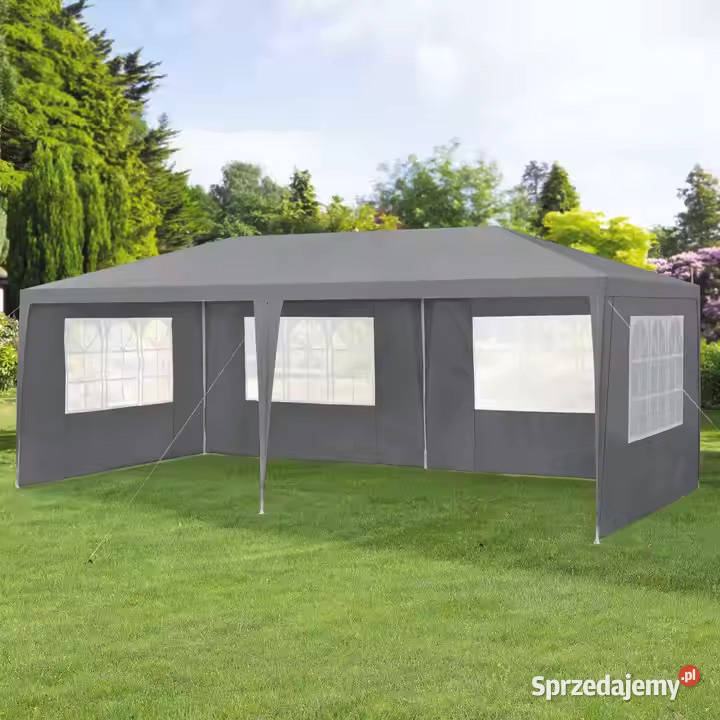 Namiot pawilon ogrodowy handlowy 3x6 m 6 ścianek Smogorzów
