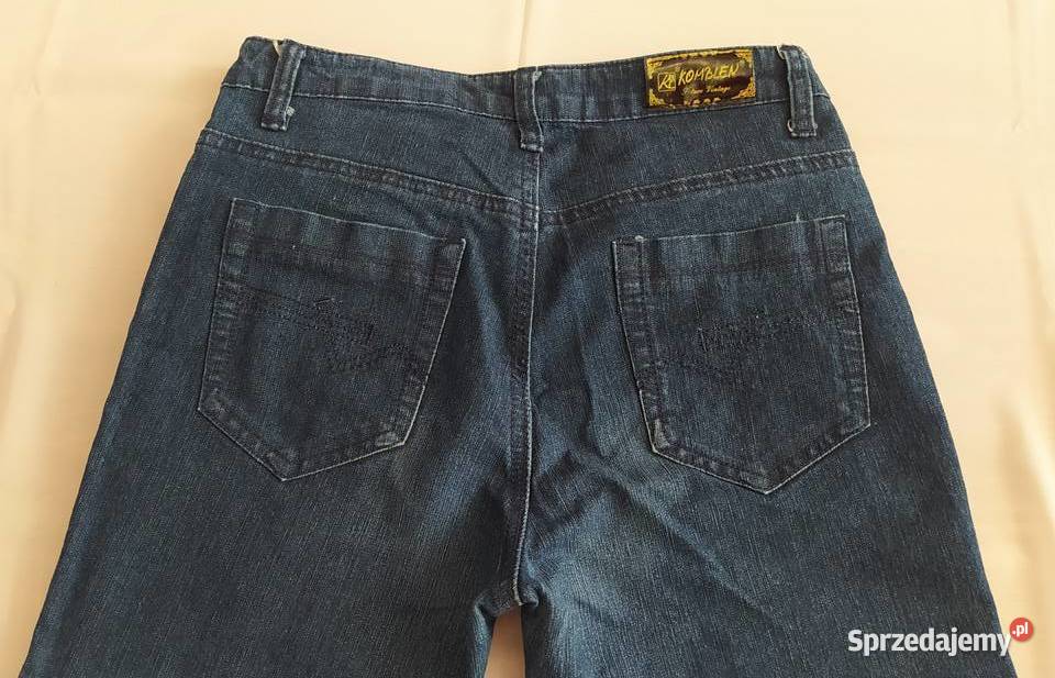 Spodnie damskie KOMBLEN niebieskie Spodnie Hajnówka