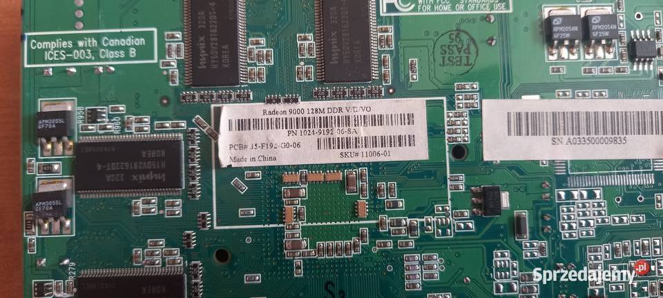 Karta Graficzna ATI Radeon 9200 128MB Karty graficzne Gdańsk sprzedam
