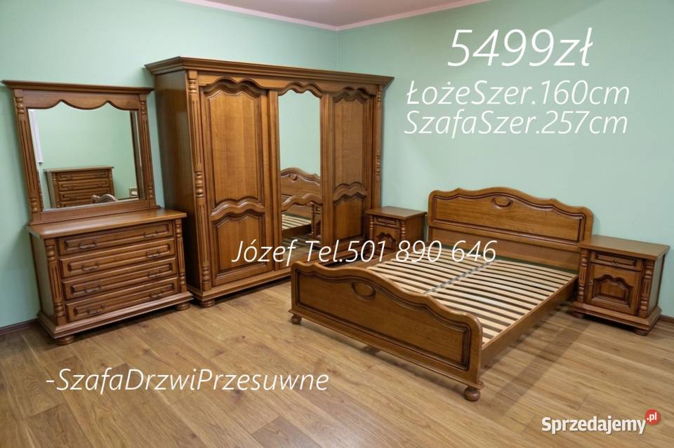 Meble sypialniane łóżko szafa szafki nocne Pszczyna sprzedam
