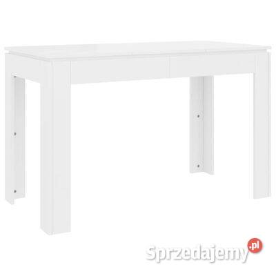 vidaXL Stół na wysoki połysk, biały, 120x60x76 cm, płyta wió