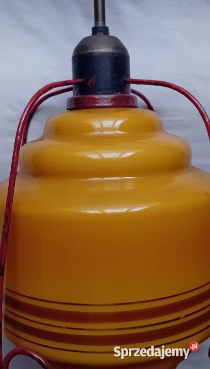 Lampa sufitowa z PRL Mid Century Design lata 50e