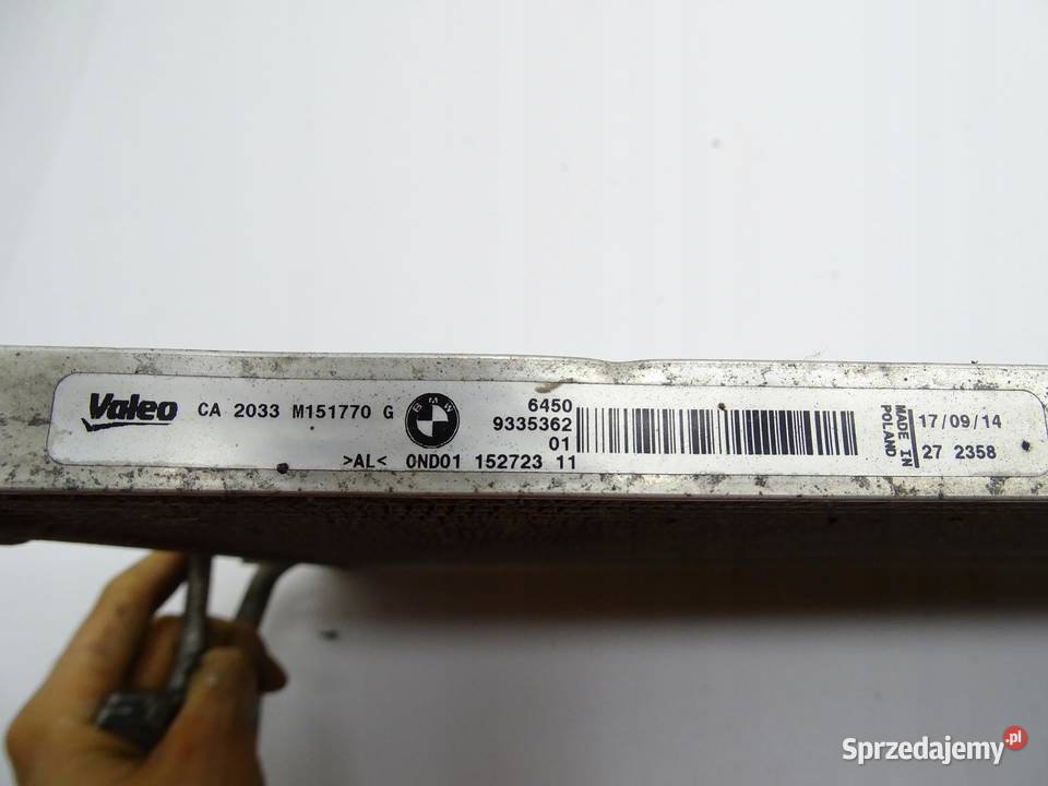 CHŁODNICA KLIMY KLIMATYZACJI BMW F30 F31 20 D sprzedam