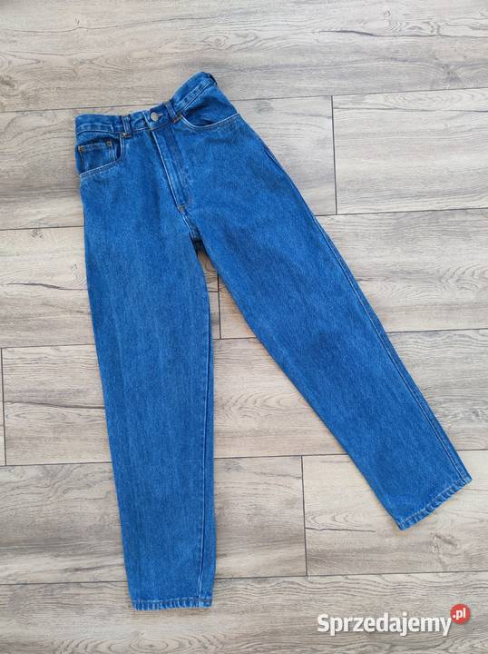 Jeansowe spodnie Vintage Wysoki stan 158 30 80 podkarpackie