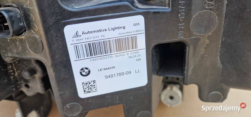 BMW X5 X6 G05 G06 LAMPA REFLEKTOR LASER LEWA Bieleń