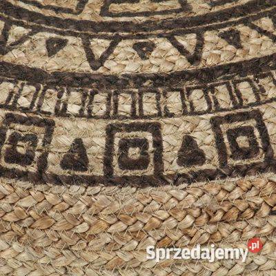 vidaXL Ręcznie robiony puf brązowy 45 x 30 Warszawa