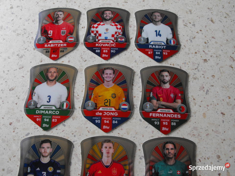 Karty piłkarskie EURO 2024 karty PRO ELITE SHILD śląskie Mykanów