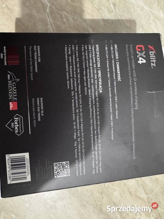 Uchwyt samochodowy z ładowarką indukcyjną Xblitz małopolskie Biertowice