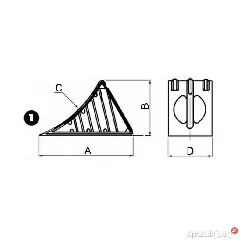 Klin pod koło plastikowy do 1500 05952 Kamionna