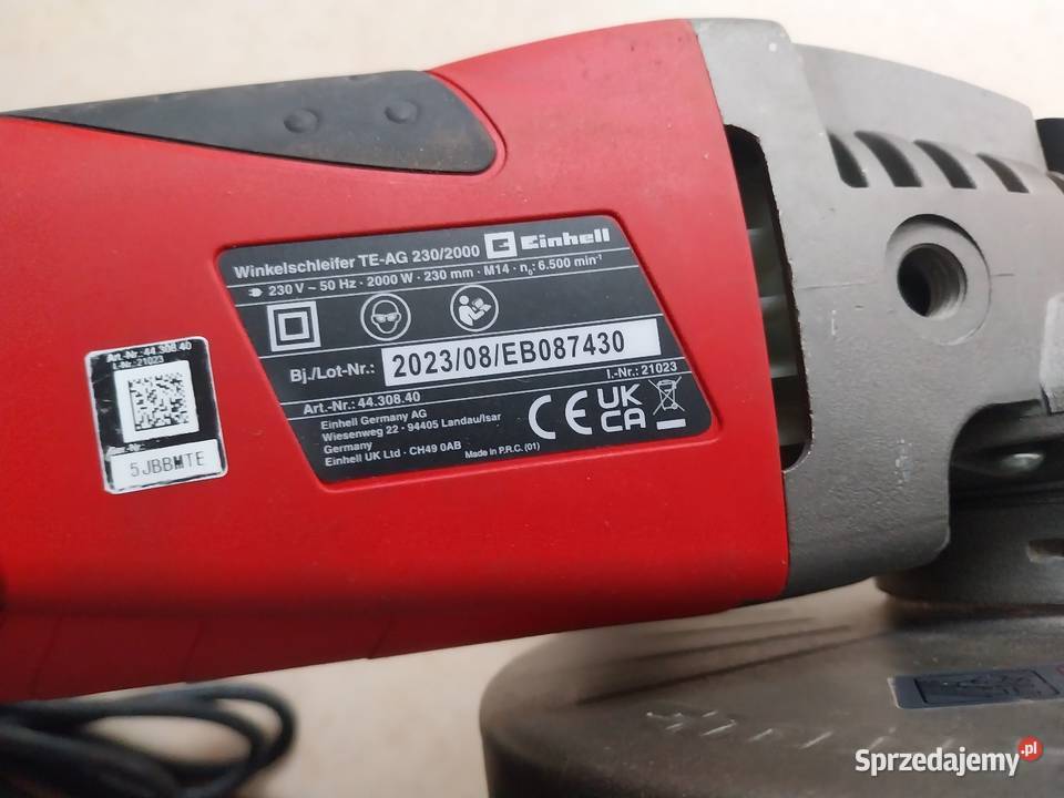 Szlifierka kątowa 230mm firmy Einhell Łańcut