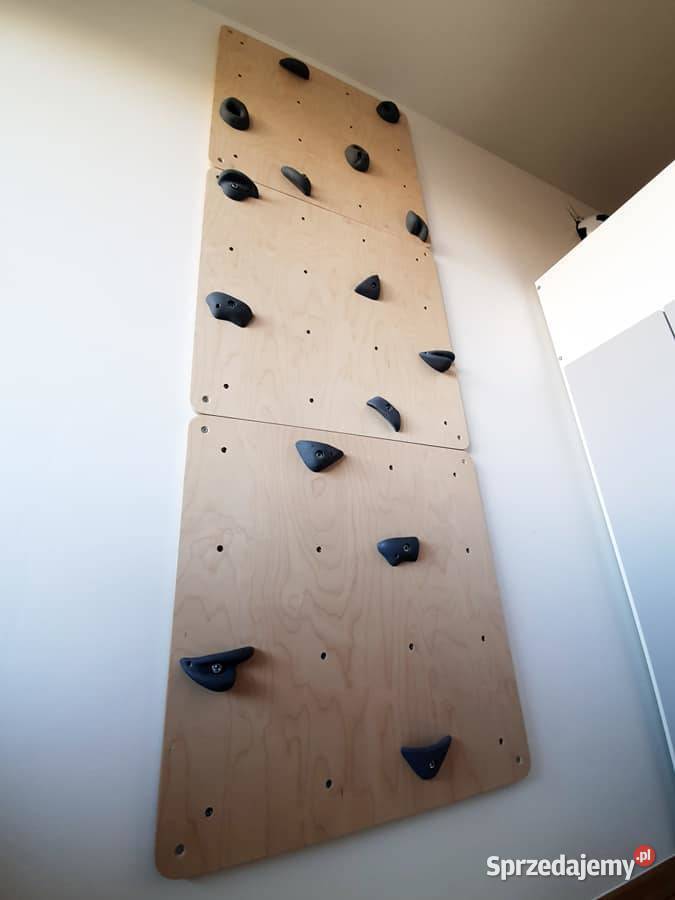 ścianka wspinaczkowa kwadrat 3 drewno chwyty Panele dekoracyjne małopolskie Kraków