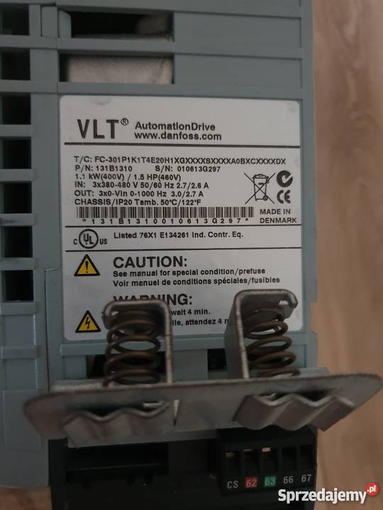 Falownik VLT FC301P1K1T4E20H1 Lublin sprzedam