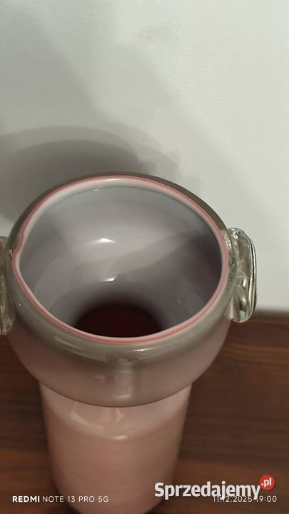 Wazon Jerzego Słuczan Orkusza Huty Szkła dolnośląskie Wiązów