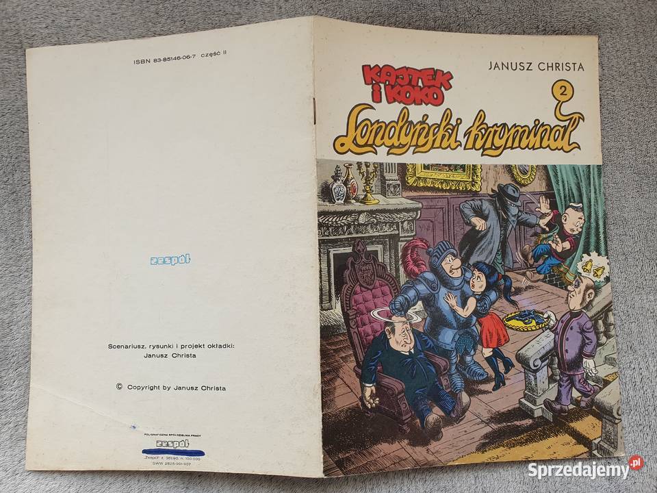Kajtek i Koko Londyński Kryminał cz1 i 2 wyd 1 Rok wydania 1990 pomorskie Gdynia