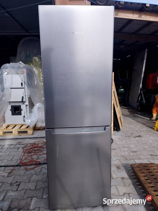 Duża srebrna lodówko zamrażarka Bosch No Frost Lodówki i zamrażarki Szamotuły sprzedam