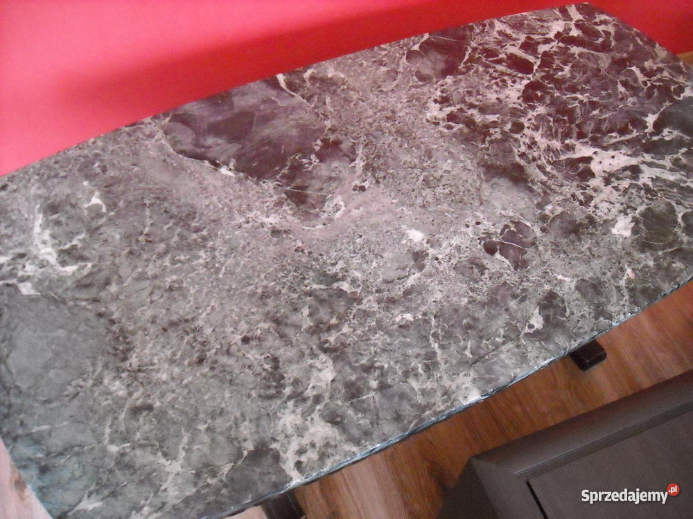 Duża ława prawdziwy zielony marmur Stoły, krzesła, biurka kujawsko-pomorskie