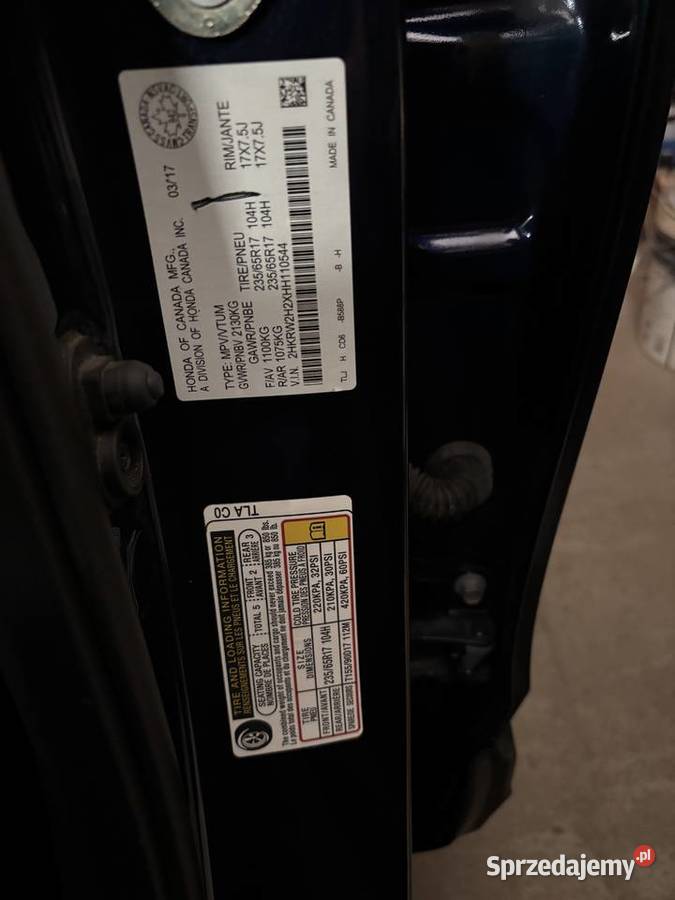 Honda CRV V gen 2017 r 15 193 światła LED Piekary Śląskie