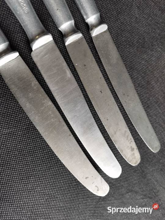 Stare sztućce 4 noże kantynowe Wehrmacht Siemianowice Śląskie