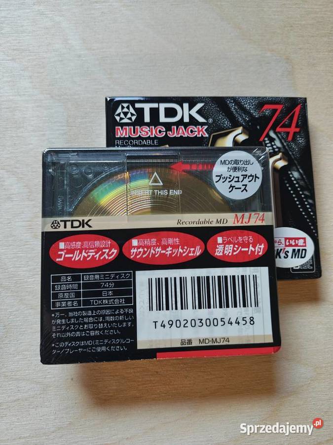 MiniDisc MD TDK Music Jack MJ74 nowe oryginalll