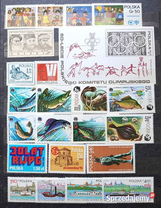 Znaczki polskie 1979 czyste