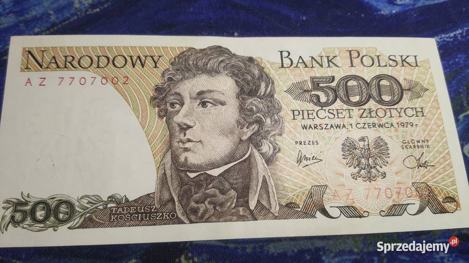 RZADKOŚĆ 500 złotych 1979 s AZ UNC Numizmatyka Warszawa sprzedam