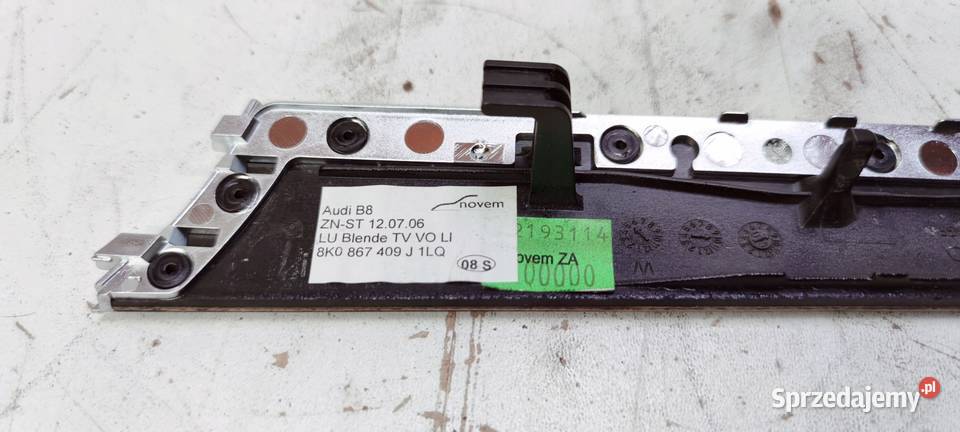DEKOR DRZWI LEWY PRZÓD AUDI A4 B8 8K0867409J 1LQ osobowe