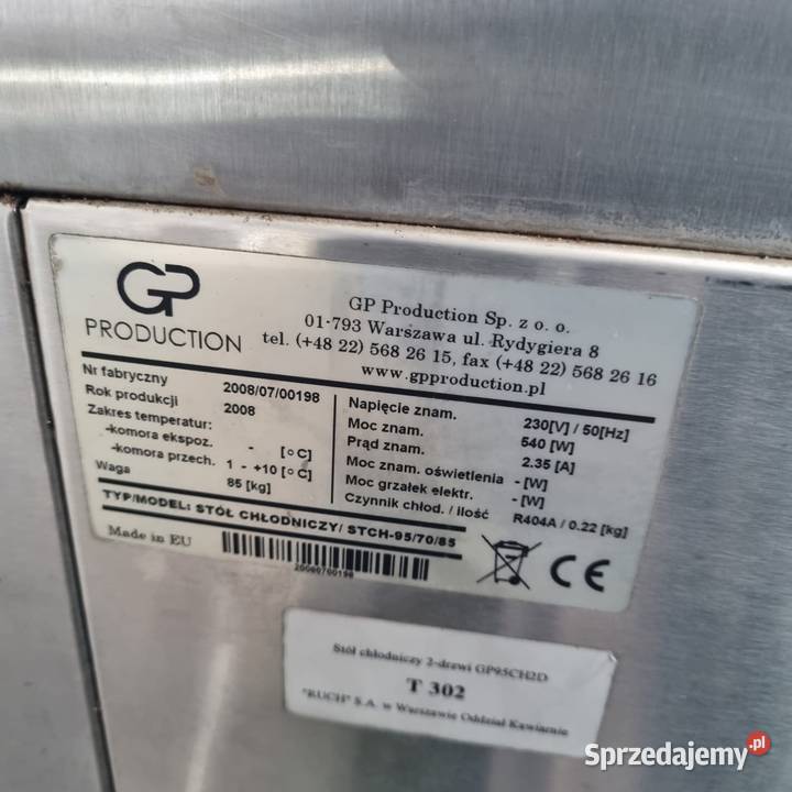 Sprzedam stół chłodniczy 2 dzwiowy Łódź