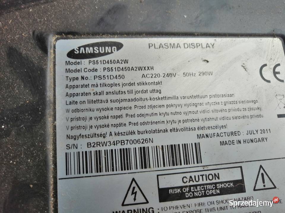 Płyty z tv pionier i samsung Chrostkowo