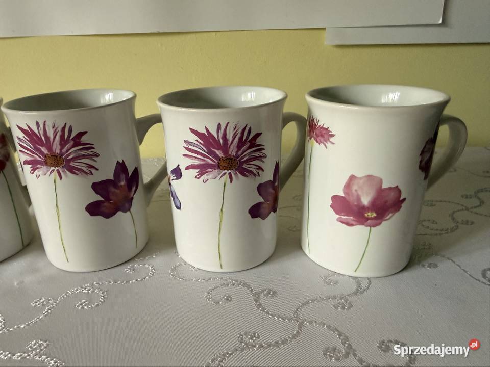 Kubki Ceramiczne Glazurowane Dekoracyjne i wielokolorowy Kubki śląskie
