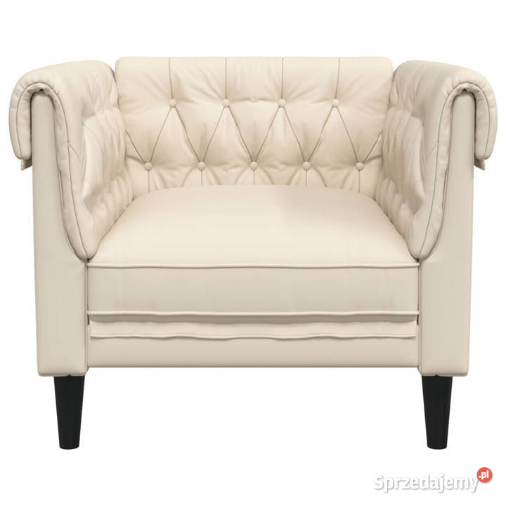 Fotel Chesterfield obity lnem WM372545