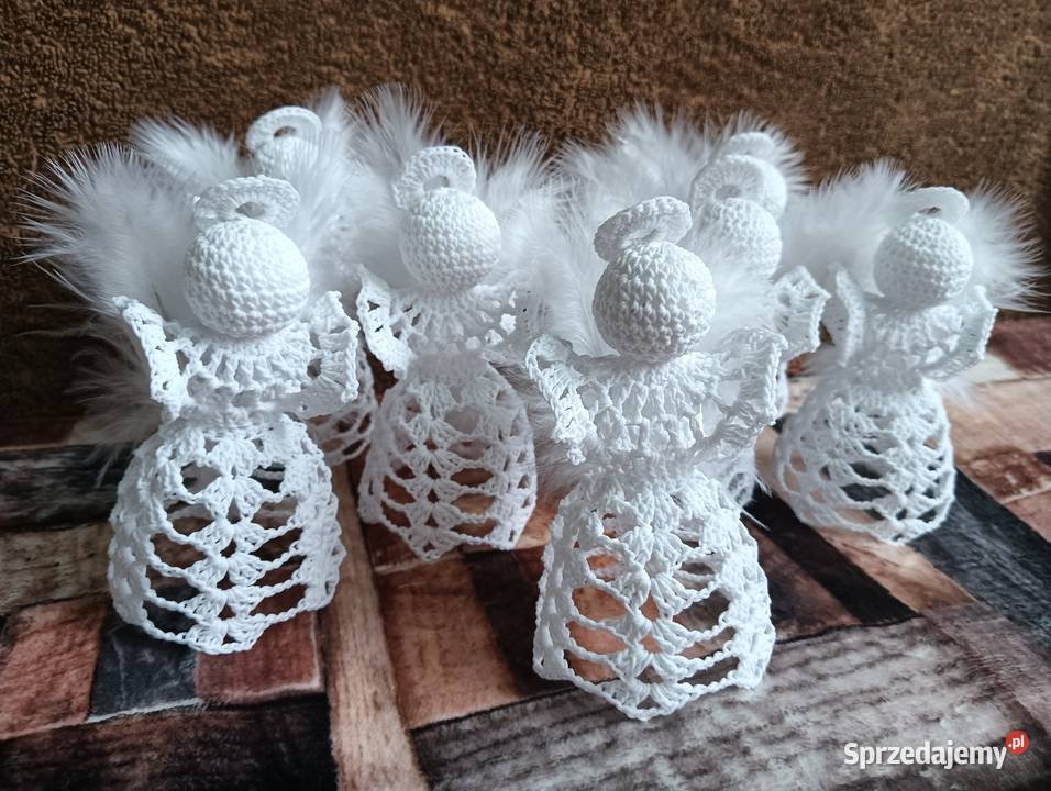 Aniołki szydelkowe ozdoby świąteczne Lublin