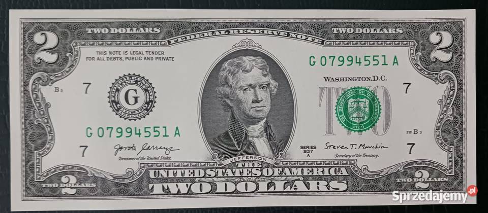 2 USA T Jefferson 2017 r menG Chicago Illinois wielkopolskie Konin sprzedam