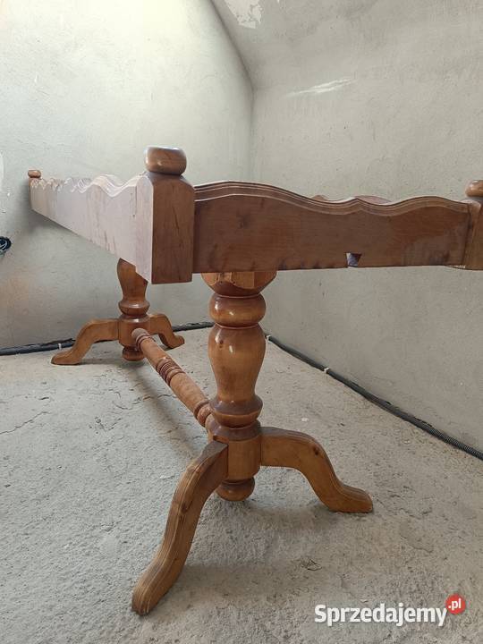 Dębowy Stary stół z 8 krzesłami SOLIDNY Baranów Sandomierski sprzedam