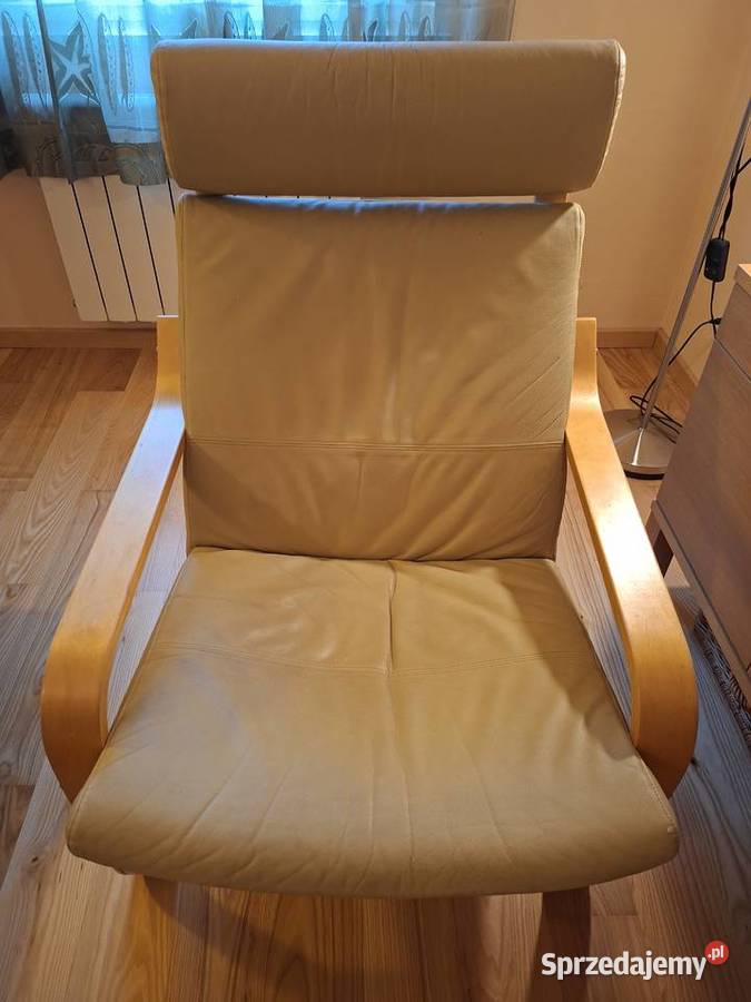 Używany fotel IKEA POANG skórzany sprzedam