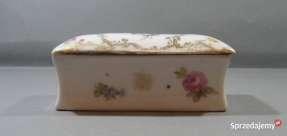 Przedwojenna Szkatułka na lekarstwa Neu Meissen śląskie Katowice