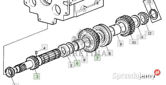 John Deere 6810 6910 6910S Wał Tryb Jastrzębniki